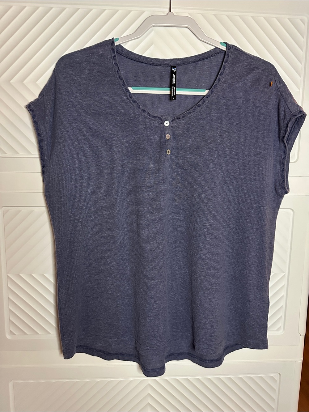 Kuhl Navy Short-Sleeve Henley Tee
